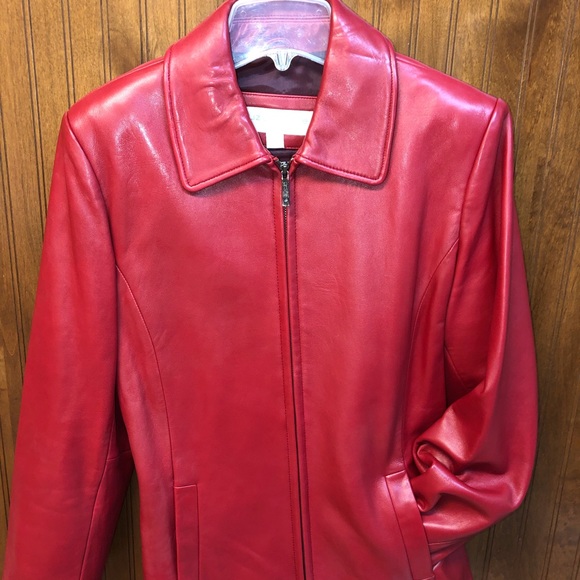 Liz Claiborne leather blazer - Picture 4 of 4